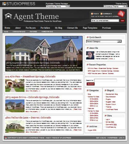 Agent WordPress Theme